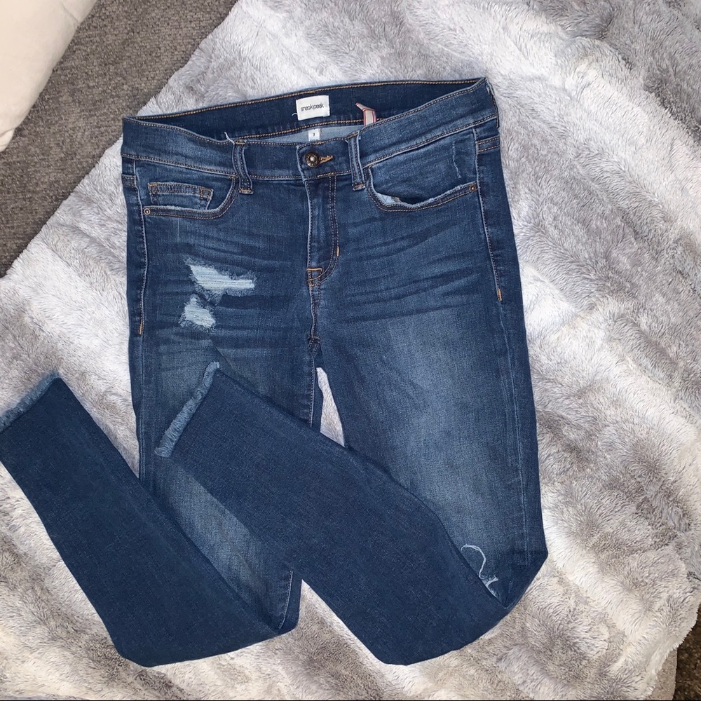 Sneak Peek distressed jeans